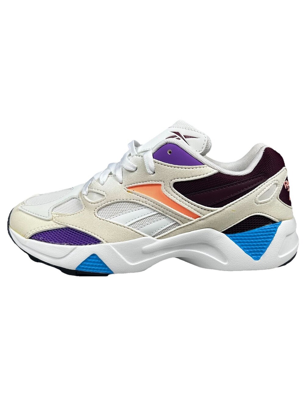 Reebok Aztrek 96 Running Shoes Womens Size 7 White/Porcelain/Maroon Sneakers New